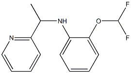 2-(difluoromethoxy)-N-[1-(pyridin-2-yl)ethyl]aniline Struktur