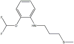 2-(difluoromethoxy)-N-[3-(methylsulfanyl)propyl]aniline Struktur