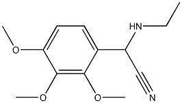 2-(ethylamino)-2-(2,3,4-trimethoxyphenyl)acetonitrile Struktur