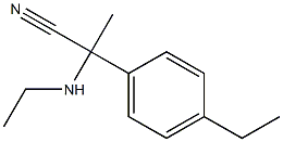 2-(ethylamino)-2-(4-ethylphenyl)propanenitrile Struktur