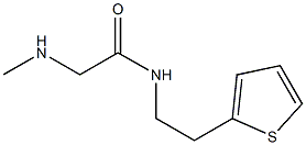 2-(methylamino)-N-(2-thien-2-ylethyl)acetamide Struktur