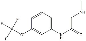 2-(methylamino)-N-[3-(trifluoromethoxy)phenyl]acetamide Struktur