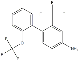 2'-(trifluoromethoxy)-2-(trifluoromethyl)-1,1'-biphenyl-4-amine Struktur