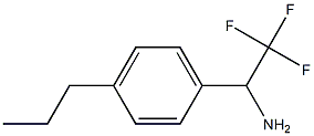 2,2,2-trifluoro-1-(4-propylphenyl)ethan-1-amine Struktur