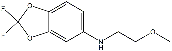 2,2-difluoro-N-(2-methoxyethyl)-2H-1,3-benzodioxol-5-amine Struktur