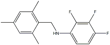 2,3,4-trifluoro-N-[(2,4,6-trimethylphenyl)methyl]aniline Struktur