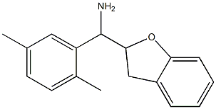 2,3-dihydro-1-benzofuran-2-yl(2,5-dimethylphenyl)methanamine Struktur