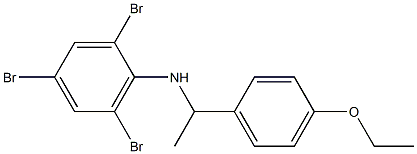 2,4,6-tribromo-N-[1-(4-ethoxyphenyl)ethyl]aniline Struktur