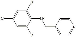 2,4,6-trichloro-N-(pyridin-4-ylmethyl)aniline Struktur