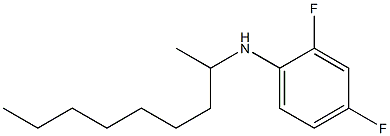 2,4-difluoro-N-(nonan-2-yl)aniline Struktur