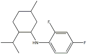 2,4-difluoro-N-[5-methyl-2-(propan-2-yl)cyclohexyl]aniline Struktur