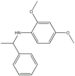 2,4-dimethoxy-N-(1-phenylethyl)aniline Struktur