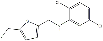 2,5-dichloro-N-[(5-ethylthiophen-2-yl)methyl]aniline Struktur