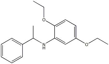 2,5-diethoxy-N-(1-phenylethyl)aniline Struktur