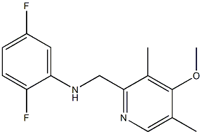 2,5-difluoro-N-[(4-methoxy-3,5-dimethylpyridin-2-yl)methyl]aniline Struktur