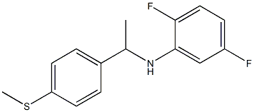 2,5-difluoro-N-{1-[4-(methylsulfanyl)phenyl]ethyl}aniline Struktur