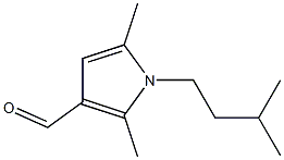 2,5-dimethyl-1-(3-methylbutyl)-1H-pyrrole-3-carbaldehyde Struktur