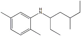 2,5-dimethyl-N-(5-methylheptan-3-yl)aniline Struktur