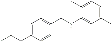 2,5-dimethyl-N-[1-(4-propylphenyl)ethyl]aniline Struktur