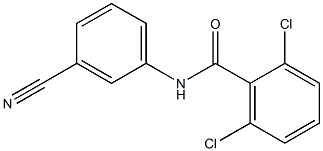 2,6-dichloro-N-(3-cyanophenyl)benzamide Struktur