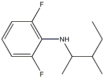 2,6-difluoro-N-(3-methylpentan-2-yl)aniline Struktur