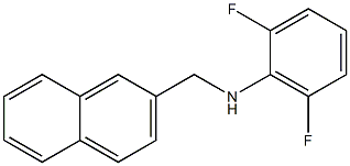 2,6-difluoro-N-(naphthalen-2-ylmethyl)aniline Struktur