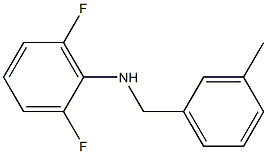 2,6-difluoro-N-[(3-methylphenyl)methyl]aniline Struktur