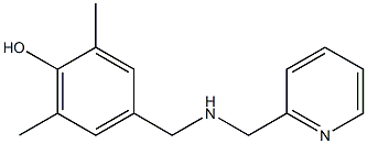 2,6-dimethyl-4-{[(pyridin-2-ylmethyl)amino]methyl}phenol Struktur