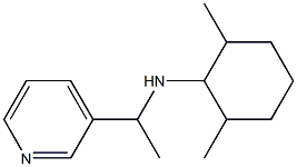 2,6-dimethyl-N-[1-(pyridin-3-yl)ethyl]cyclohexan-1-amine Struktur