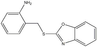 2-[(1,3-benzoxazol-2-ylsulfanyl)methyl]aniline Struktur