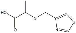 2-[(1,3-thiazol-4-ylmethyl)sulfanyl]propanoic acid Struktur