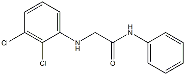 2-[(2,3-dichlorophenyl)amino]-N-phenylacetamide Struktur