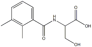 2-[(2,3-dimethylbenzoyl)amino]-3-hydroxypropanoic acid Struktur