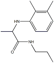 2-[(2,3-dimethylphenyl)amino]-N-propylpropanamide Struktur