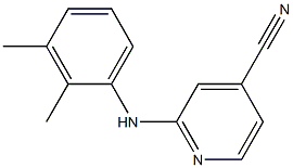 2-[(2,3-dimethylphenyl)amino]pyridine-4-carbonitrile Struktur