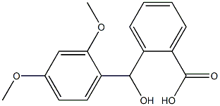 2-[(2,4-dimethoxyphenyl)(hydroxy)methyl]benzoic acid Struktur