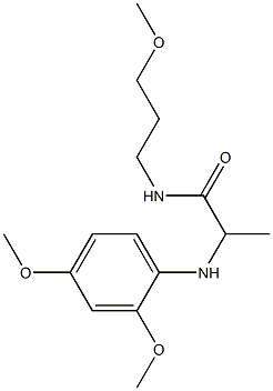 2-[(2,4-dimethoxyphenyl)amino]-N-(3-methoxypropyl)propanamide Struktur