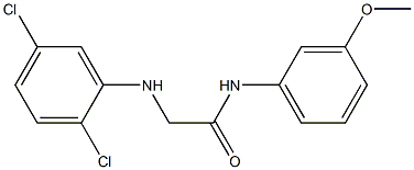 2-[(2,5-dichlorophenyl)amino]-N-(3-methoxyphenyl)acetamide Struktur