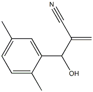 2-[(2,5-dimethylphenyl)(hydroxy)methyl]prop-2-enenitrile Struktur