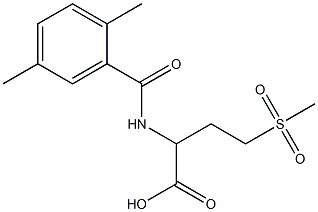 2-[(2,5-dimethylphenyl)formamido]-4-methanesulfonylbutanoic acid Struktur