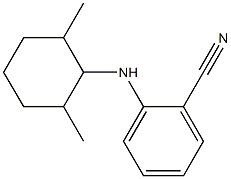 2-[(2,6-dimethylcyclohexyl)amino]benzonitrile Struktur