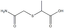 2-[(2-amino-2-oxoethyl)thio]propanoic acid Struktur