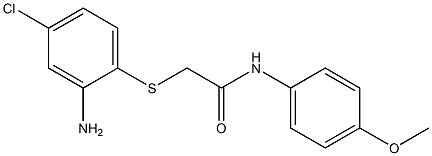 2-[(2-amino-4-chlorophenyl)sulfanyl]-N-(4-methoxyphenyl)acetamide Struktur