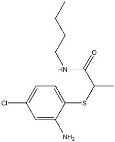 2-[(2-amino-4-chlorophenyl)sulfanyl]-N-butylpropanamide Struktur