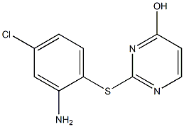 2-[(2-amino-4-chlorophenyl)sulfanyl]pyrimidin-4-ol Struktur