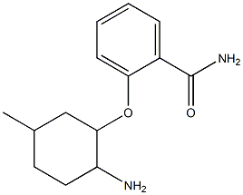 2-[(2-amino-5-methylcyclohexyl)oxy]benzamide Struktur