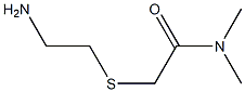 2-[(2-aminoethyl)thio]-N,N-dimethylacetamide Struktur