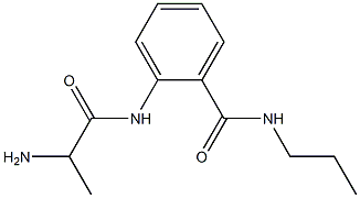 2-[(2-aminopropanoyl)amino]-N-propylbenzamide Struktur