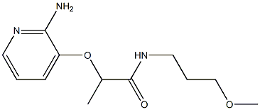 2-[(2-aminopyridin-3-yl)oxy]-N-(3-methoxypropyl)propanamide Struktur