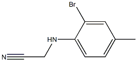 2-[(2-bromo-4-methylphenyl)amino]acetonitrile Struktur